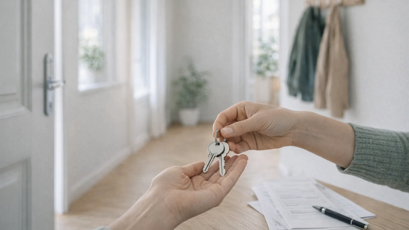 Nyckelöverlämning i svensk bostadsrätt