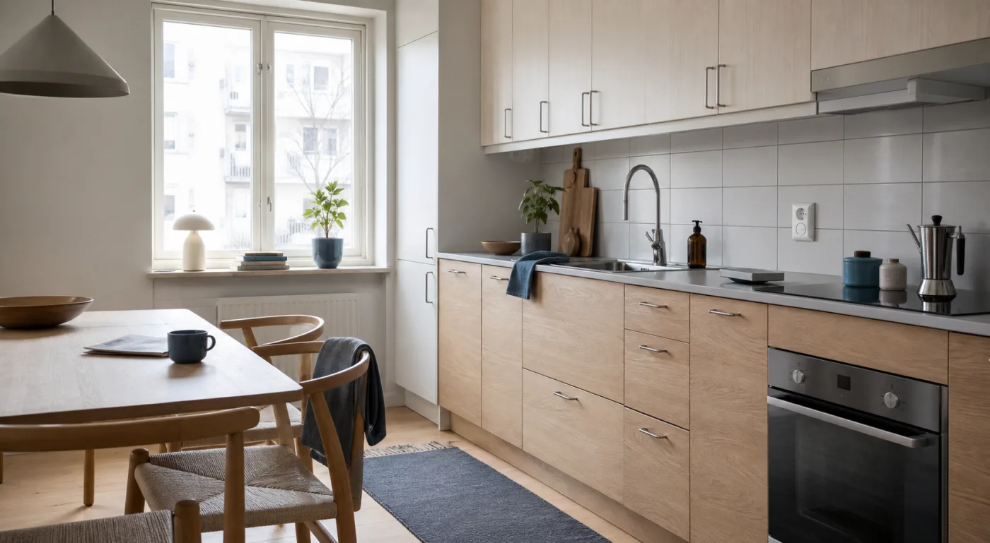 Kök i en svensk hyresrätt